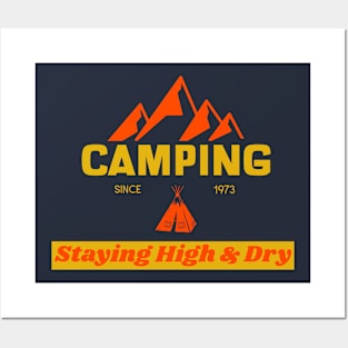 Camping T-Shirt Posters and Art